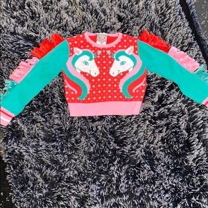 Baby girl unicorn sweater